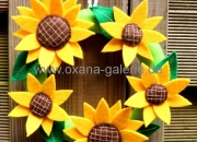 Oxana-Galerie.de Filzkranz Sonnenblumen