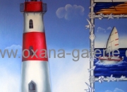 Oxana-Galerie.de Leuchtturm in Öl